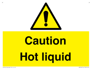 Caution Hot liquid
